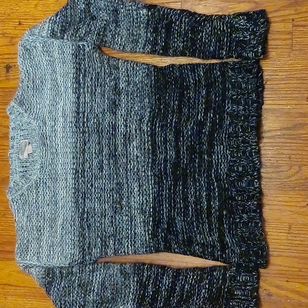 Forever 21 Scoop Neck Sweater, size S, Black to Gray